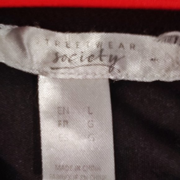 Streetwear Society black mini dress women's size L - Picture 4 of 4